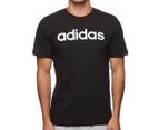 Adidas Men's Essentials Linear Tee - Black/White
