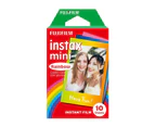 Fujifilm Instax Mini 10 Sheets Colorful Rainbow Film Photo Paper for Fujifilm Instax Mini 7s/8/25/90/9