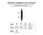 Sennheiser CX2.00 Mobile Phone In-ear Headset Black for IOS