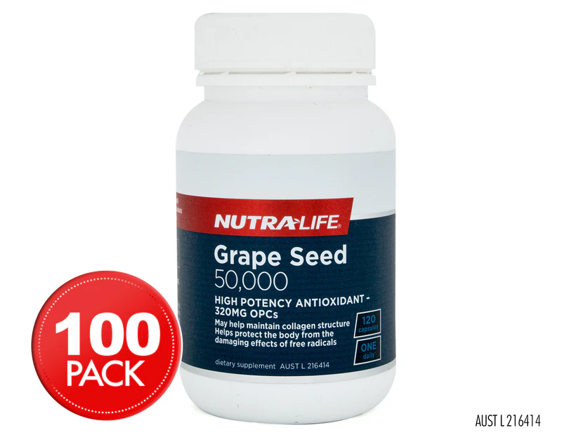 Nutra-Life Grape Seed 50,000 120 Caps