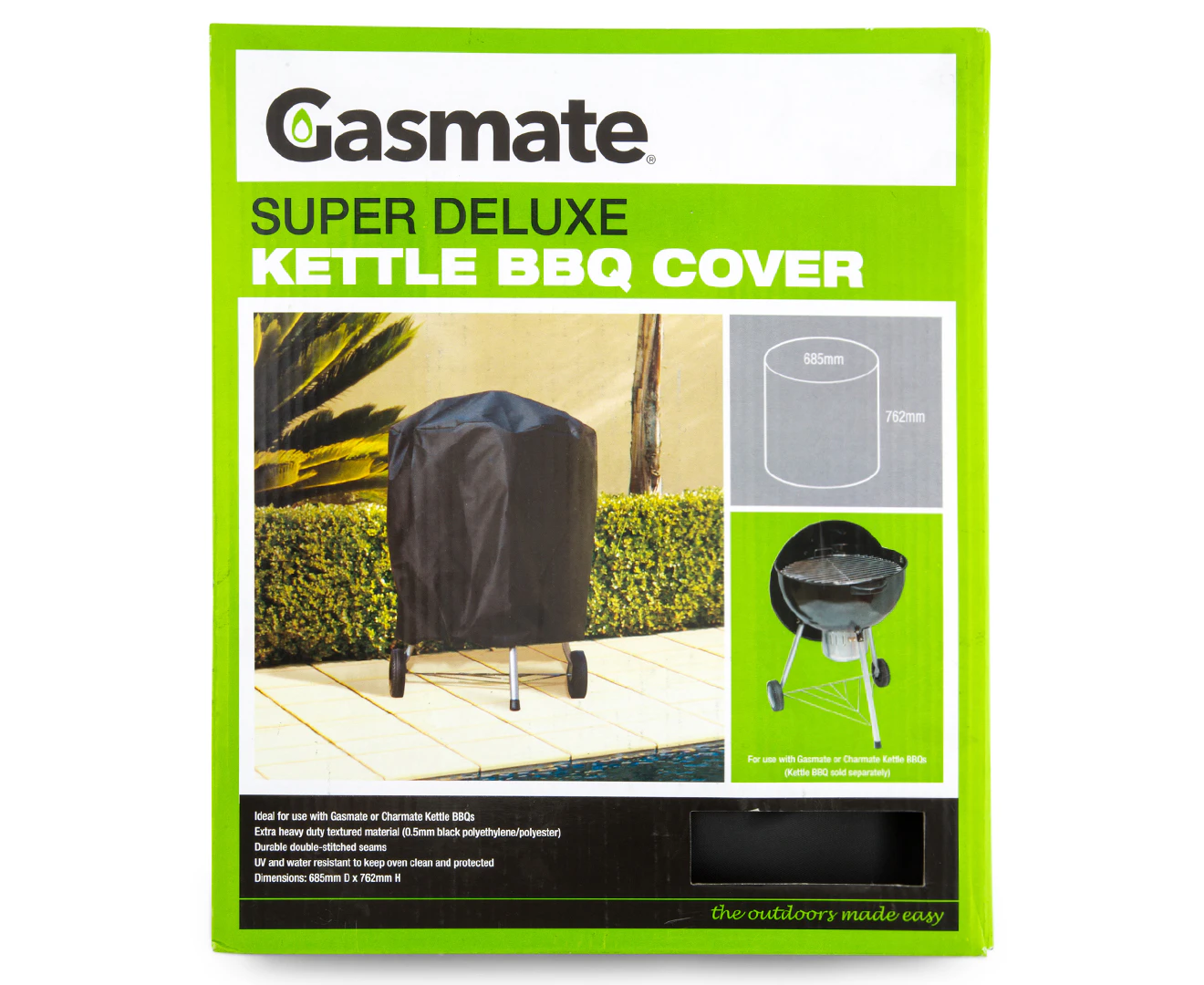 Gasmate Super Deluxe Kettle BBQ Cover