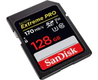 SANDISK SDSDXXY-128G-GNCIN SDXC Extreme Pro V30 4K/UHD UHS-I/U3 170MB