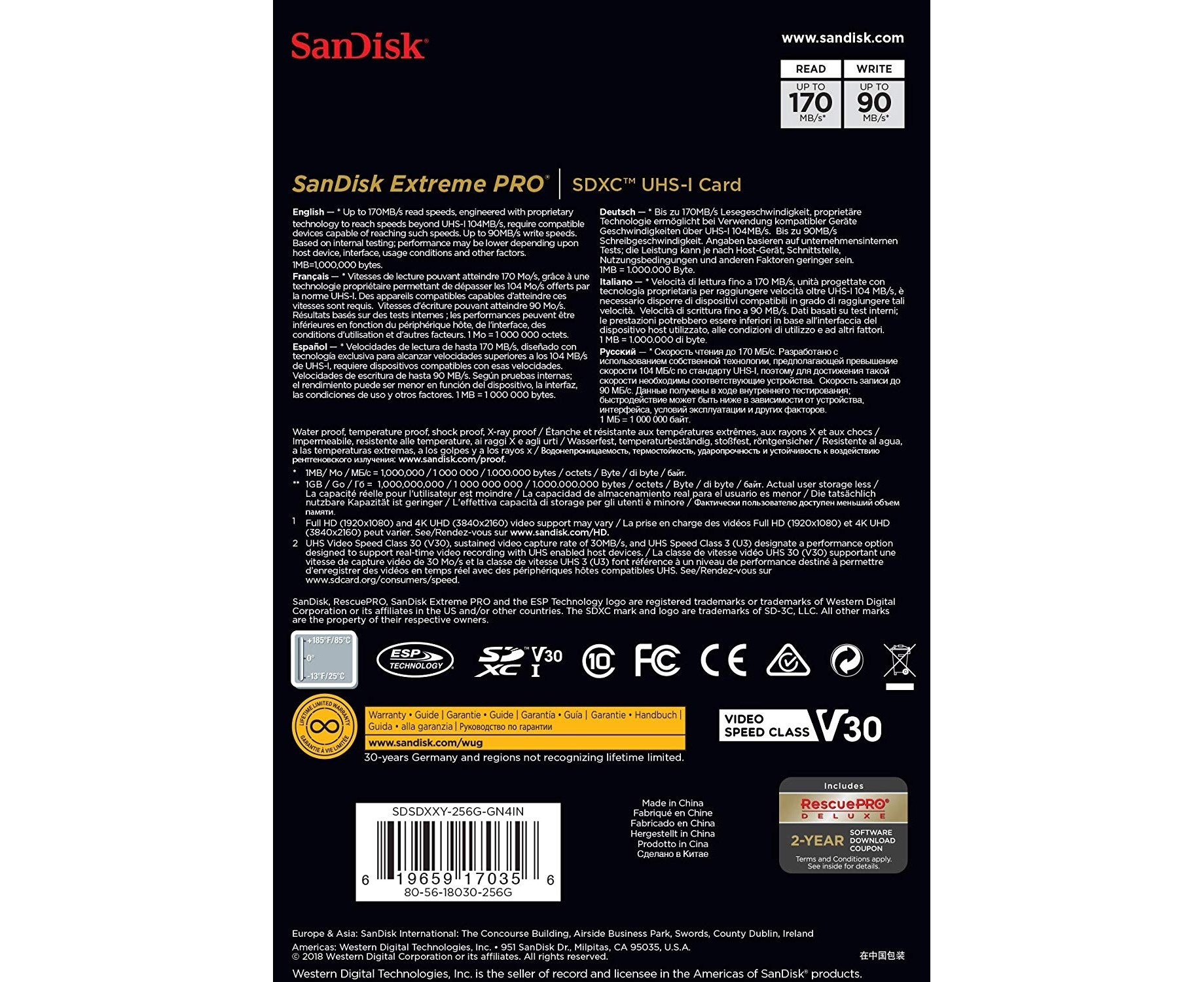 Sandisk Extreme Pro 256gb Купить