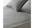 Pure Linen Sheet Set - Storm Grey by Montauk Style.
