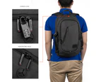 CoolBELL 15.6 Inch Laptop Backpack Water-resistant Travel Rucksack-Black