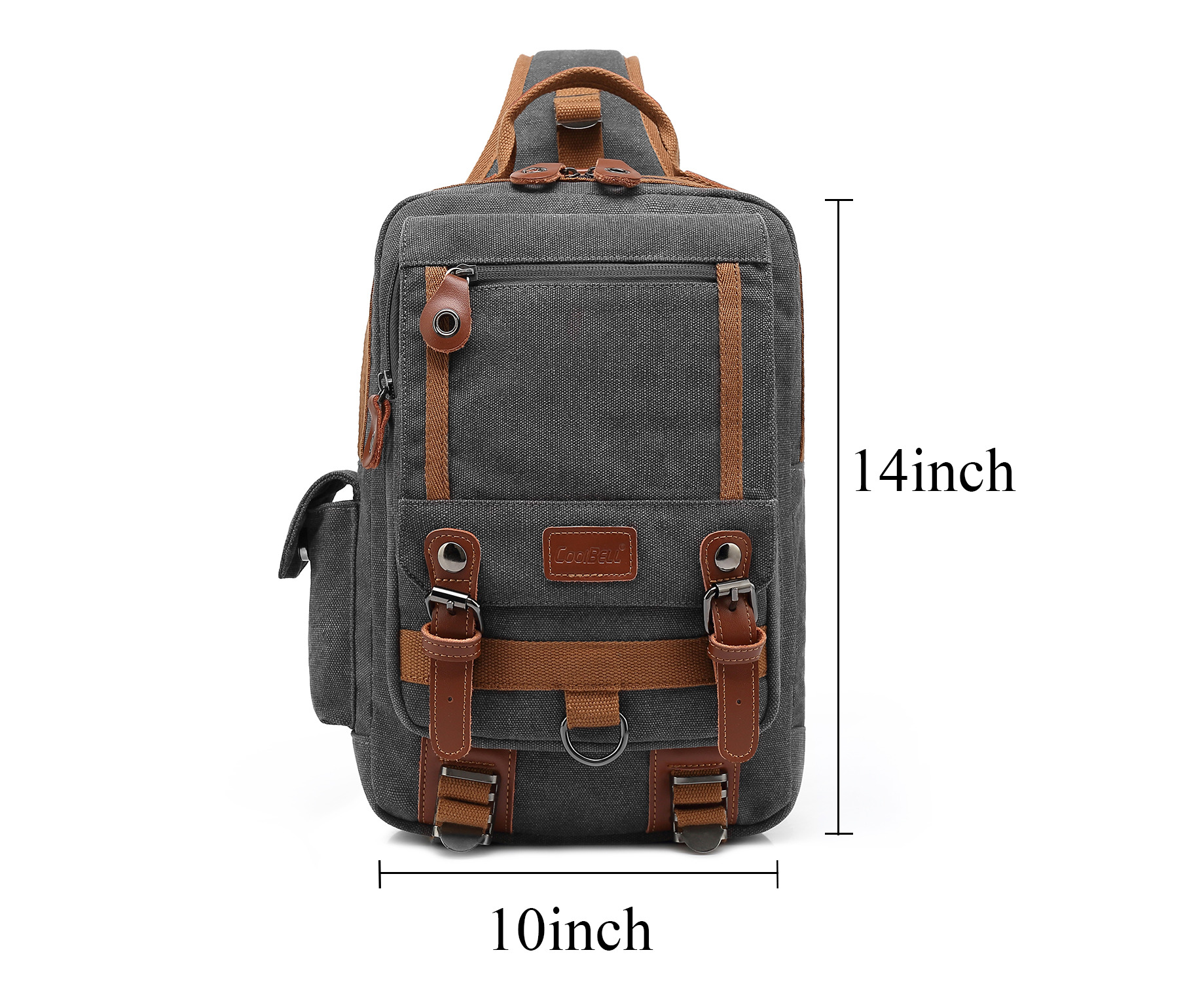 CoolBELL Nylon 13 Inches Sling Backpack Shoulder Bag Waterproof Cross ...