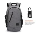 CoolBELL 15.6 Inch Laptop Backpack Water-resistant Travel Rucksack-Grey 5
