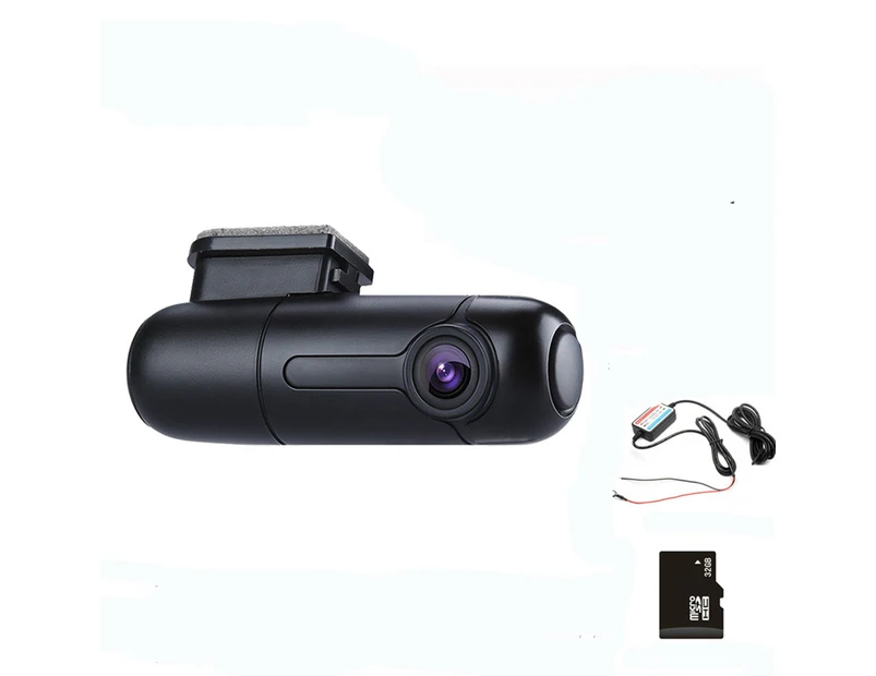 B1W Car Dash Camera WIFI Vehicle DVR Night Vision & 32GB TF Card & Power Adapter