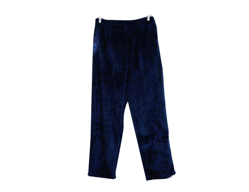 Women's Track Pants Coral Fleece Comfy Pyjamas Pajama - Sapphire Blue
