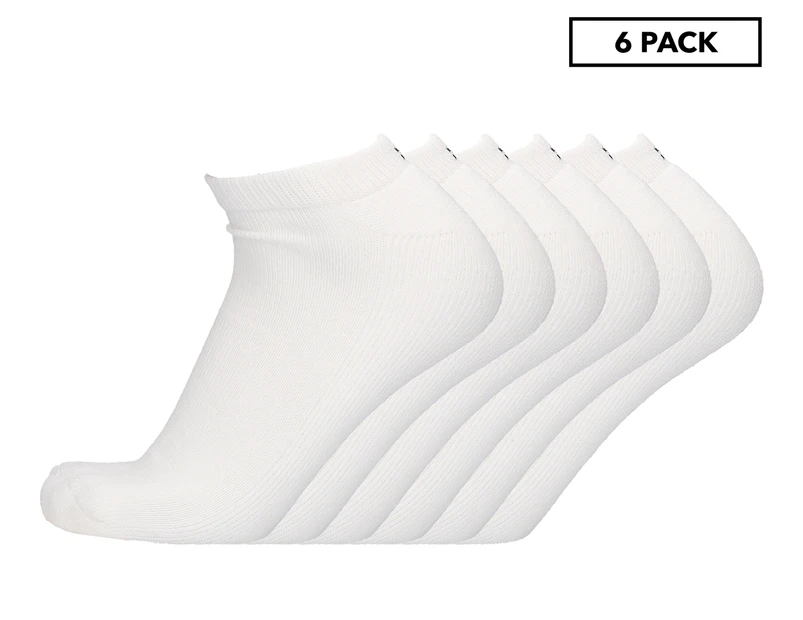 Tommy Hilfiger Men's Size 7-12 Cotton Cushion Sole Liner Sock 6-Pack - White