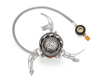Outdoor Portable Folding Windproof Split Stove Camping Gas Burner  - Silver