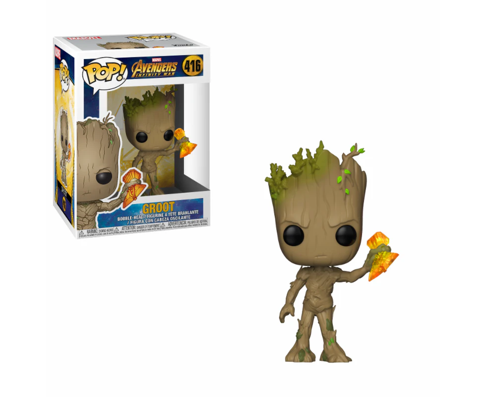 Funko Pop Marvel Avengers Infinity War Groot With Stormbreaker #416