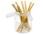 10 Reusable Bamboo Drinking Straws | Eco Friendly Biodegradable BPA Free | M&W 1