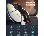 Livemor 3D Electric Massage Chair SL Track Full Body Zero Gravity Shiatsu Cream