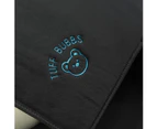 Tuff Bubbs Car Seat Protector - Black with Blue Bear Logo