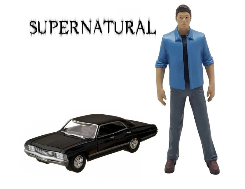 Supernatural Exclusive Dean Figure with Impala Sedan 1:64 Scale Car