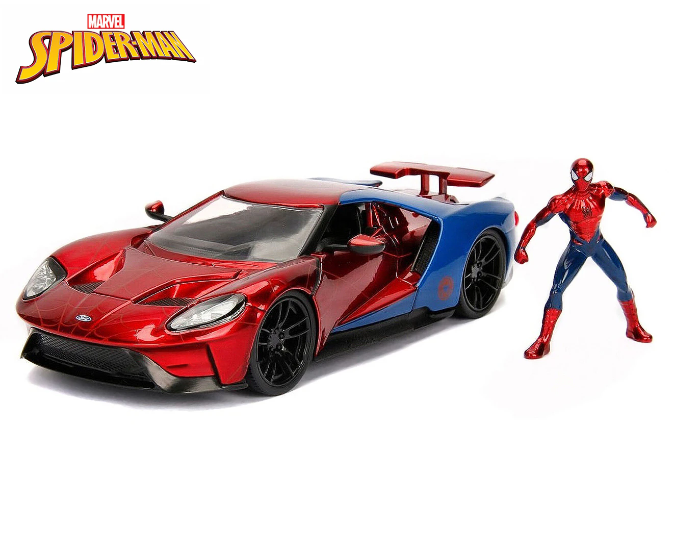 Jada 1:24 Spider-Man With 2017 Ford GT Movie