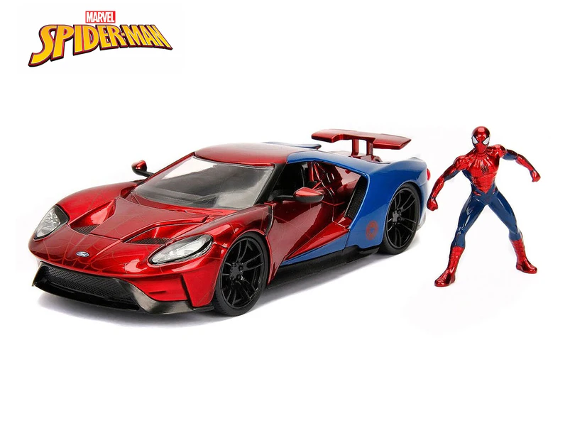 Marvel Spider-Man & 2017 Ford GT Metals Die Cast Car