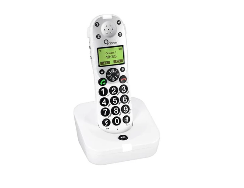 Oricom PRO610-1 LOUD Speaker BIG LCD Elderly Cordless Phone White Seniors NBN ok