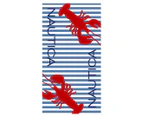 Nautica Twin Lobster Beach Towel - Blue/White/Red