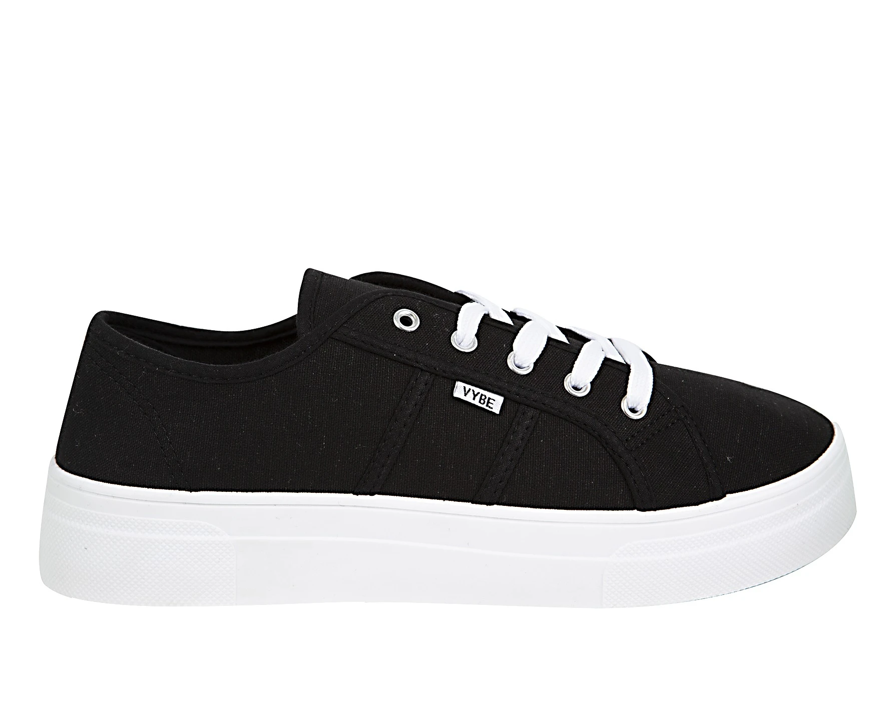 Saber Vybe Flatform Sneaker Trainer Retro Women's - Black