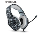 ONIKUMA K1 Casque Camouflage PS4 Headset with Mic Stereo Gaming Headphones for Cell Phone New Xbox One Laptop PC