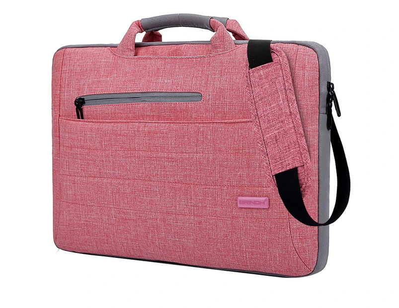 BRINCH Multi-functional 15.6 Inch Laptop Carrying Bag-Pink