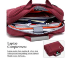 BRINCH 17.3 inch Soft Nylon Laptop Bag-Red
