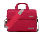 BRINCH Unisex 13.3 Inch Laptop Messenger Bag-Pink