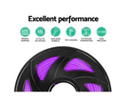 3D Printer Filament PLA 1.75mm 1kg/Roll Accuracy +/- 0.02mm Spool - Purple