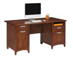 Magellan Executive Home Office Desk - Auburn Brown
