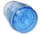 Doc Johnson Main Squeeze Pop-Off Optix ULTRASKYN™ Compact Stroker - Crystal Blue