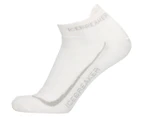 Icebreaker Men's Run+ Ultralight Micro Socks - White/Silver/White
