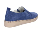 Fleet & Foster Womens Tulip Slip On Casual Loafer Shoes - Navy