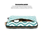 CoolBELL Unisex 17.3 Inch Laptop Sleeve Bag-Blue wave