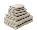 7 Piece Luxury Set Towels Taupe