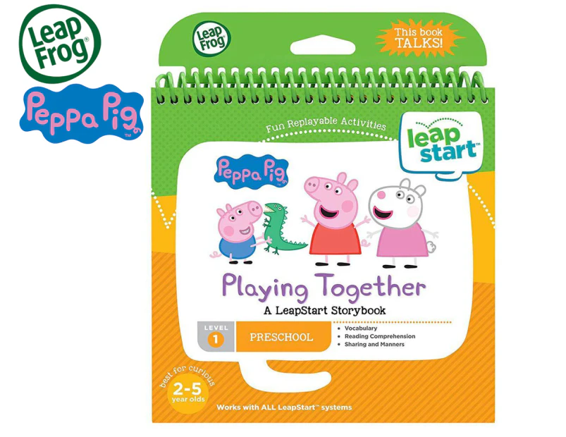 LeapFrog Level 1 Preschool Peppa Pig Playing Together LeapStart Storybook