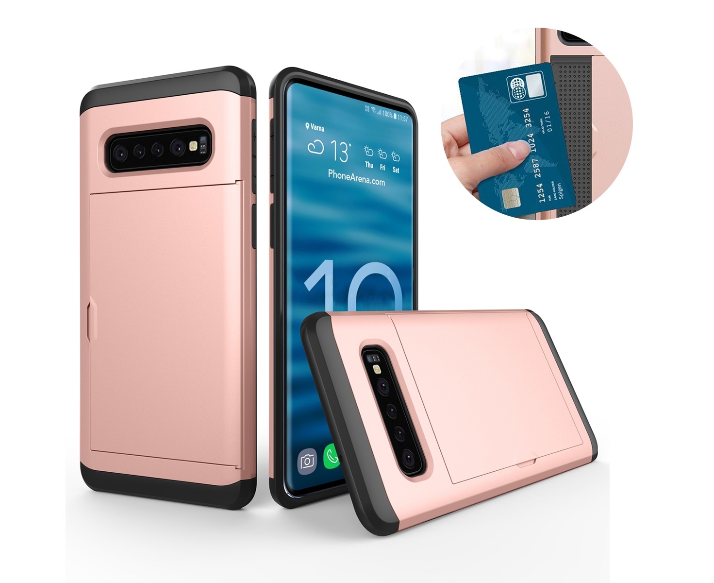 Samsung Galaxy S10 Plus Flip Case Cover for Samsung Galaxy S10 Plus Leather Card Holders Kickstand Extra-Durable Business Wallet case Flip Cover 