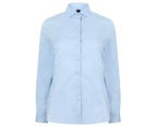 Henbury Womens Long Sleeve Stretch Shirt (Light Blue) - RW6512