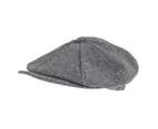 Tom Franks Mens Baker Boy Summer Hat (Grey Marl) - HA624
