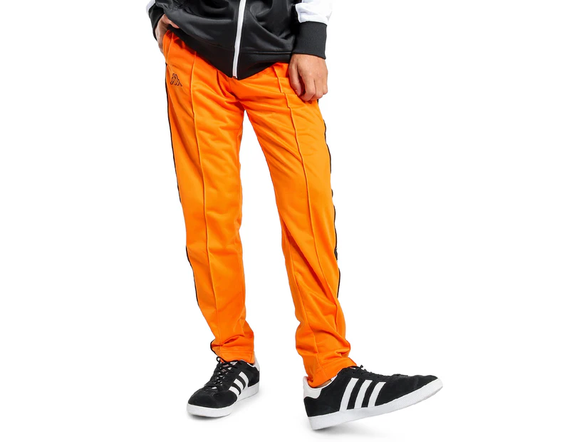 Kappa Men's 222 Banda Astoria Slim Trackpant / Tracksuit Pant - Orange/Black