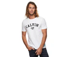 Calvin Klein Jeans Men's Block Calvin Tee - Brilliant White