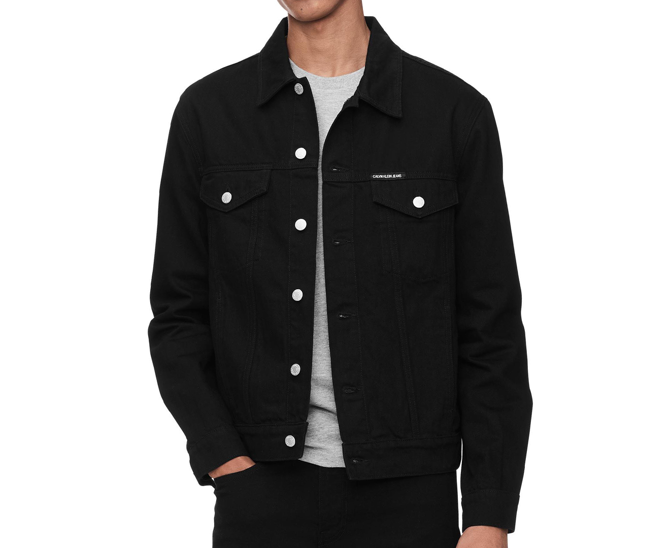 Calvin Klein Jeans Men's Classic Trucker Jacket - Superb Black | Catch ...
