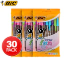 3 x BiC Cristal Fun 10-Pack