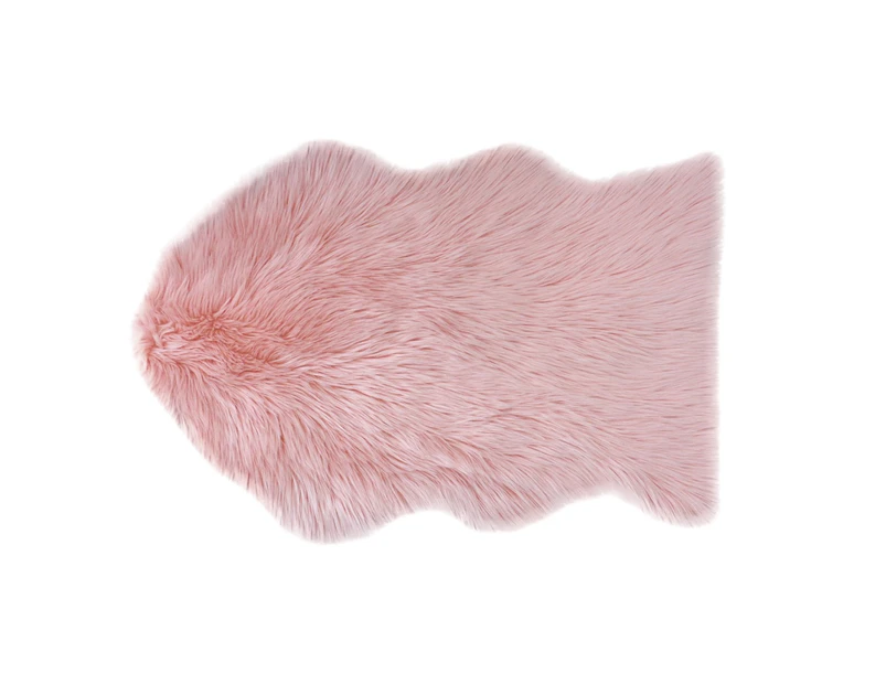 Country Club Faux Fur Rug Pink