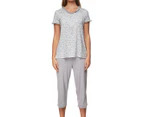 Yuu Women's Madison Avenue Pyjama Set - Silver