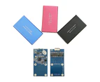 NeeBee USB 3.0 to mSATA SSD Enclosure Converter Adapter Case for mSATA SSD Blue