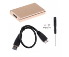NeeBee USB 3.0 to mSATA SSD Enclosure Converter Adapter Case for mSATA SSD Gold