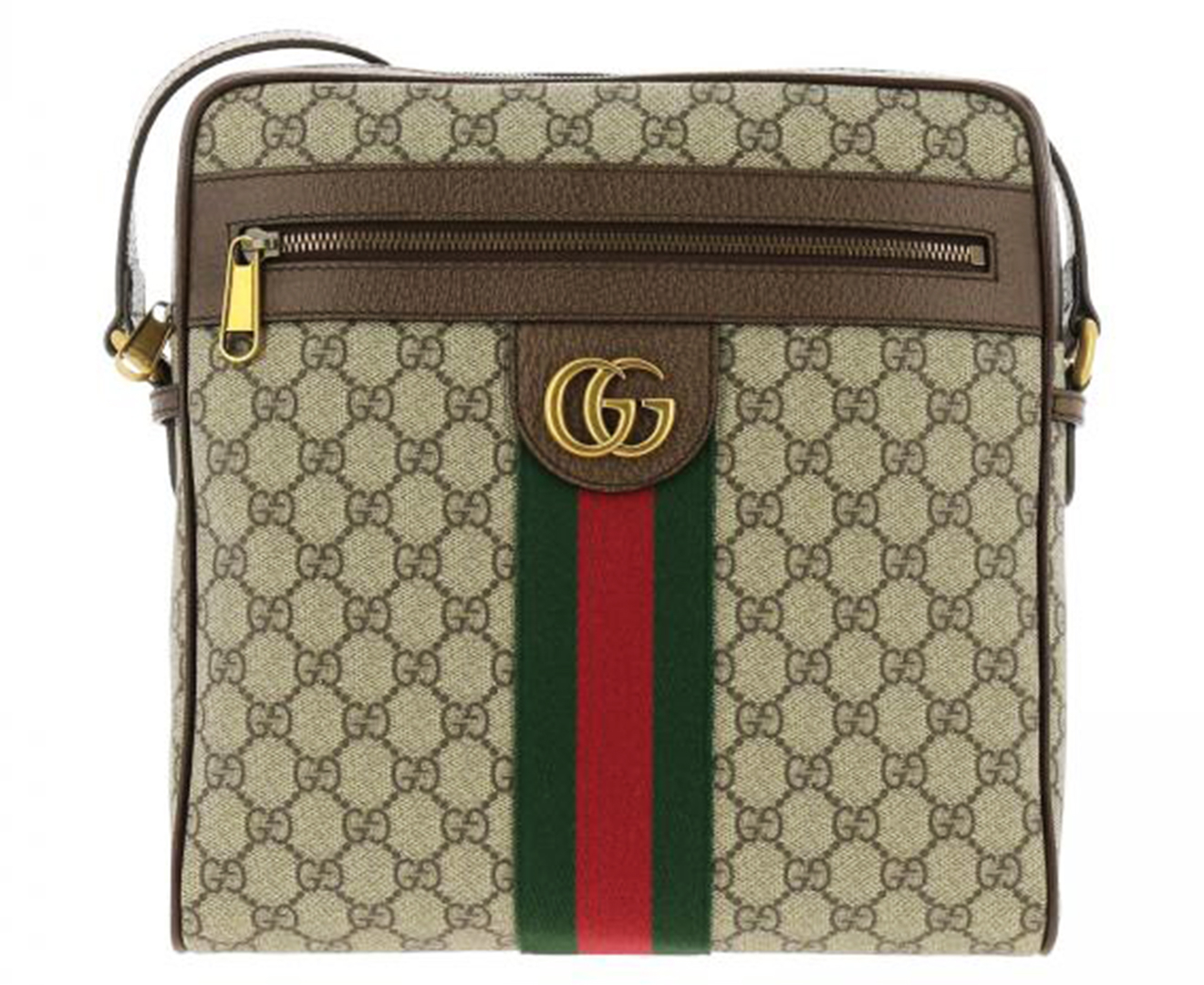 Gucci Ophidia GG Medium Messenger Bag - Beige/Ebony/Green/Red | Catch.co.nz