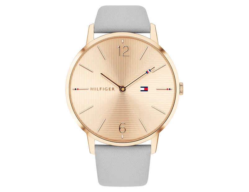 Tommy Hilfiger Women's 40mm Modern Minimalist Leather Watch - Carnation Gold